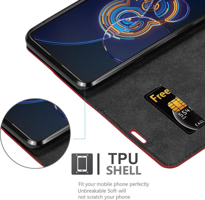 Productafbeelding Cadorabo Boek Invis. Magnetisch deksel (Asus Zenfone 8 Flip)
