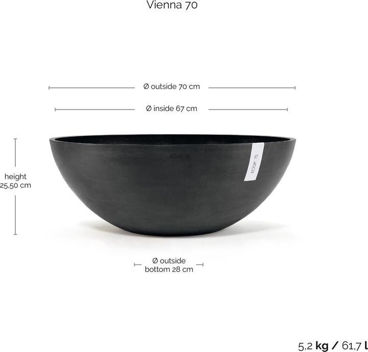 Produktbild Ecopots Vienna (70 x 25.50 cm)