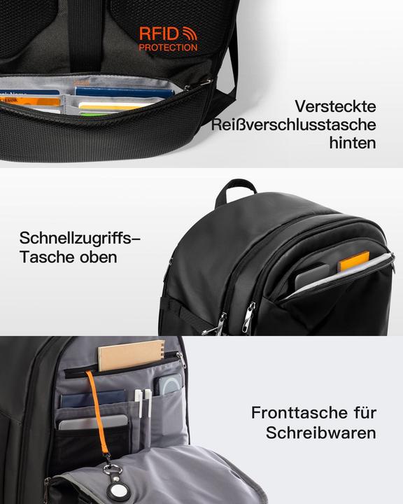 Actual product image Inateck Notebook-Rucksack BP03010 black 40L (40 l)