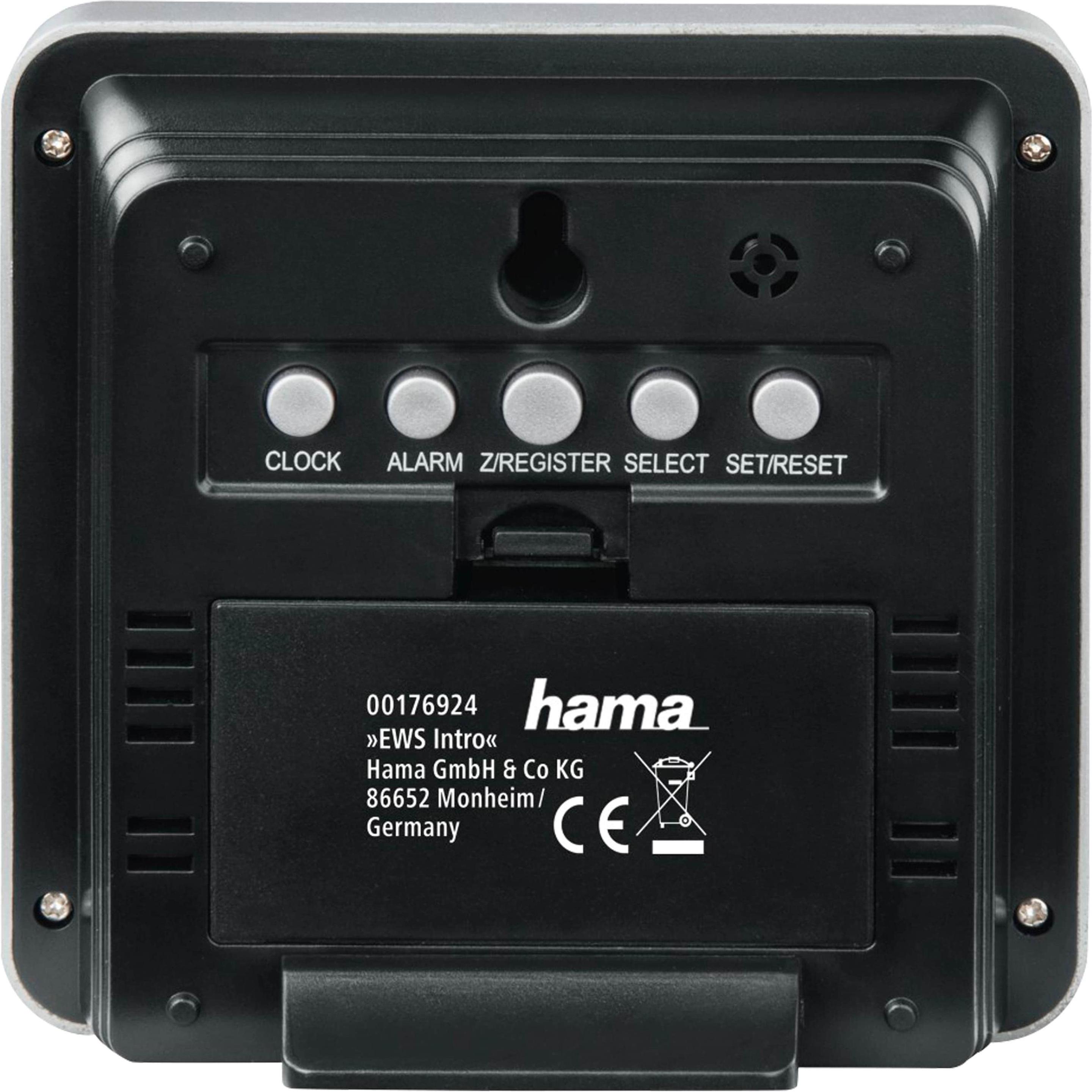 Thumbnail - Hama EWS Intro, Wetterstation, Schwarz, Silber