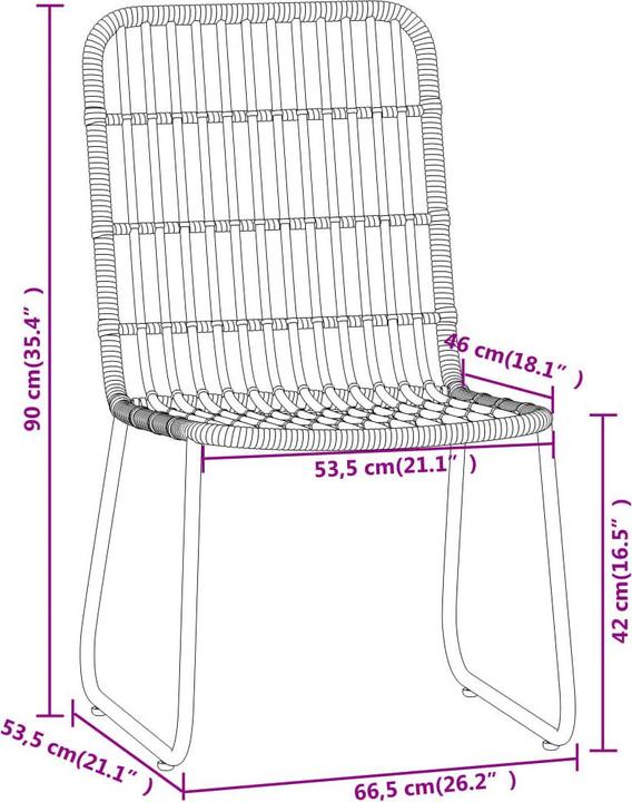 Produktbild vidaXL Garten-Essgruppe