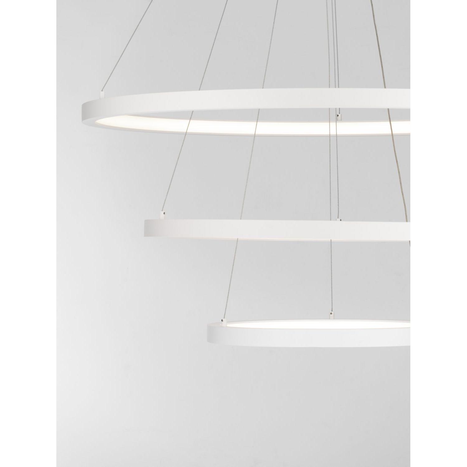 Thumbnail - Nova Luce, Pendelleuchte, EMPATIA LED Pendelleuchte Weiss 108W Warmweiss 120x80cm dimmbar 9172868