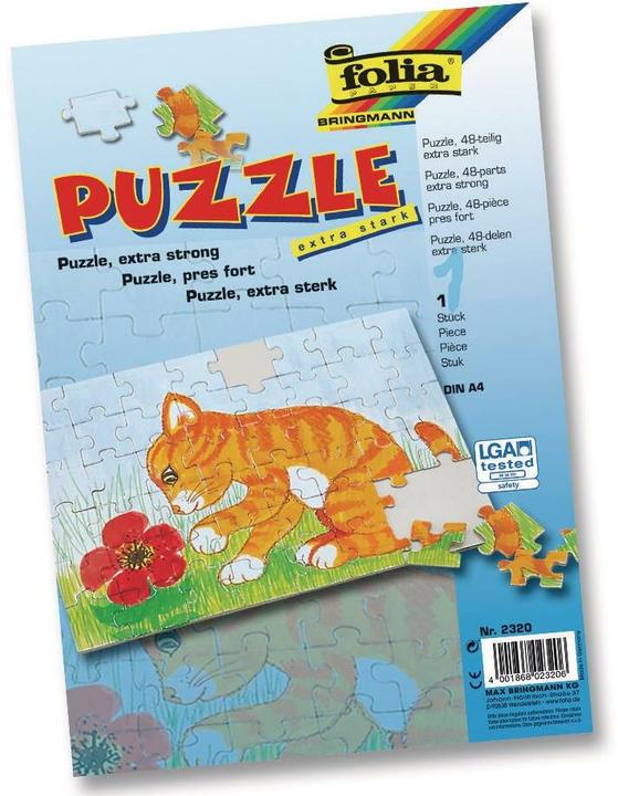 Produktbild Folia Papp Puzzle A4 (48 Teile)
