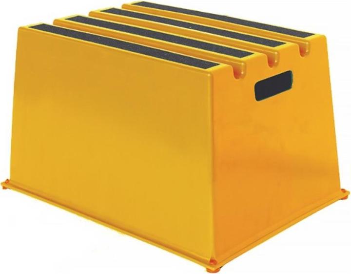 Twinco Gradino per carichi pesanti con piattaforma 1 altezza piattaforma 307 mm plastica giallo (Stile, 52.50 cm)
