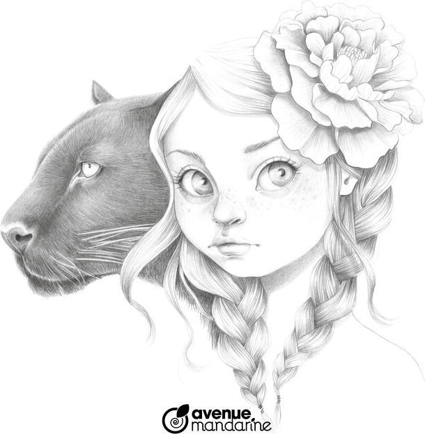 Produktbild My Mandarine Malbuch Coloriage Wild