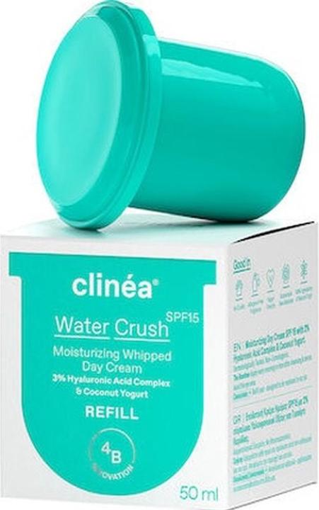 Clinéa Clinea Water Crush Spf15 Refill Feuchtigkeitsspendende Tagescreme 50ml (50 ml, Tagescreme, SPF 15)