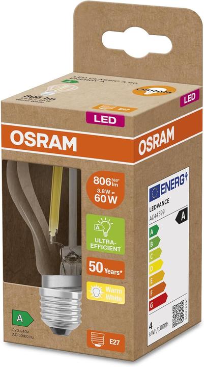 Immagine prodotto Osram Filamento Led Classic A (E27, 840 lm, 1 x)