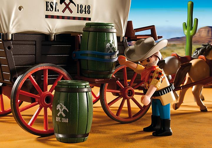 Produktbild Playmobil Planwagen mit Überfall (5248)