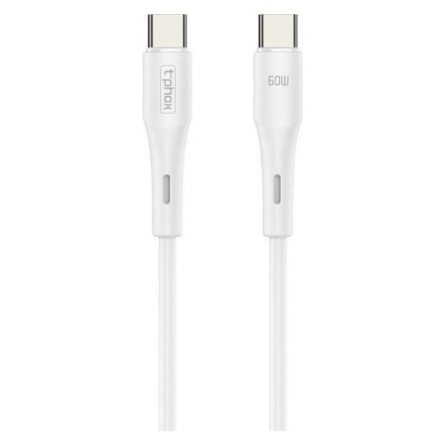 T-Phox GENTLE CABLE USB-C/USB-C 60W 1M WEISS (1 m, 60 W) (47605641)