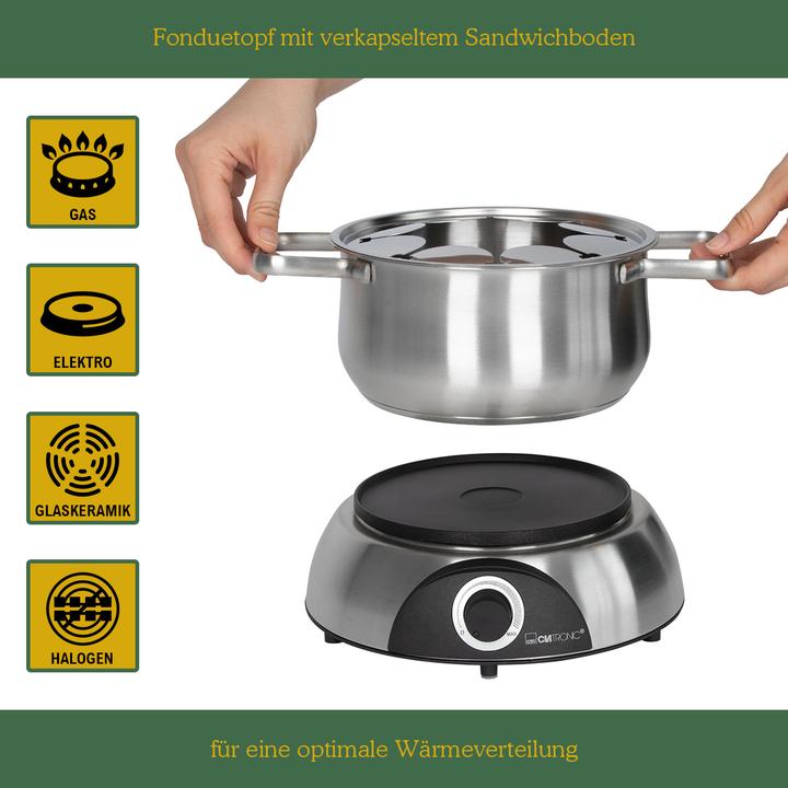 Produktbild Clatronic FD 3783 (Fondue Chinoise, Käsefondue, Schokoladenfondue)