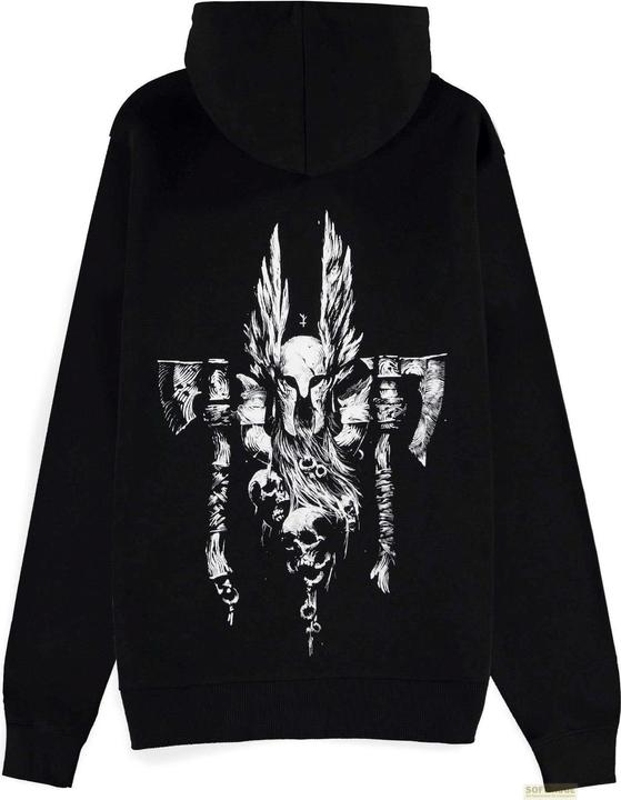 Actual product image Difuzed Diablo IV Zipper Hoodie Sweater Barbarian Sigil Size M (M)