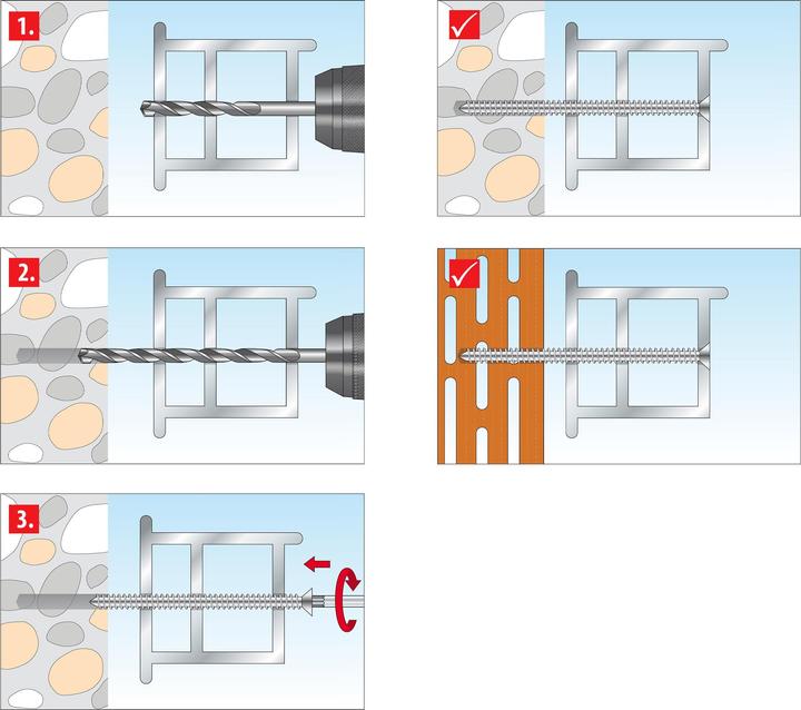 Actual product image Tox Frame screw Window Pro SK 7,5x112 mm, 100 pcs. (100 pcs.)