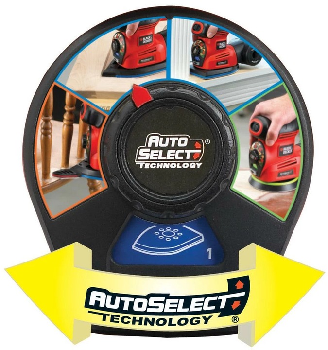 Immagine prodotto Black & Decker Autoselect® 4-in-1 Multisander KA280K (Multisander, 220 W)