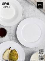 Actual product image La Mer tableware 18 pieces round opal temara md