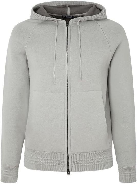Produktbild Hackett Mens DF Knit Hoodie Pullover Sweater, Stone/Grey, XS (XS)