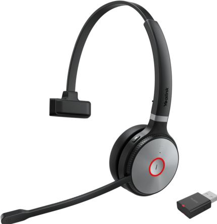 Actual product image Yealink Headset WH62 Mono Portable UC (Wireless, USB-A)