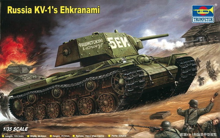 Produktbild Trumpeter Russian KV-1's Ehkranami