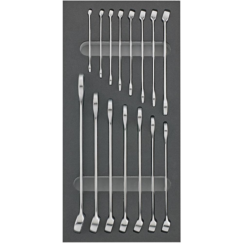 Fortis, Schraubenschlüssel, Werkzeugmodul 1/3 Ring Maulschlüssel 15 Teile