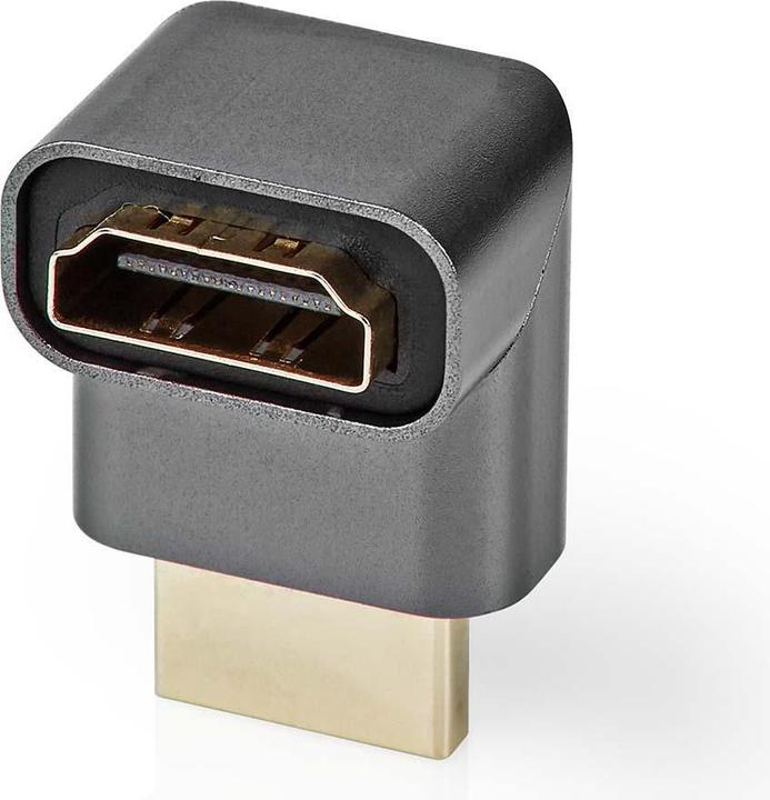 Nedis HDMIT Adapter HDMIT Connector / HDMIT Male HDMIT Female / HDMIT Output Gold Plated Angled 270° (HDMI, 3 cm)