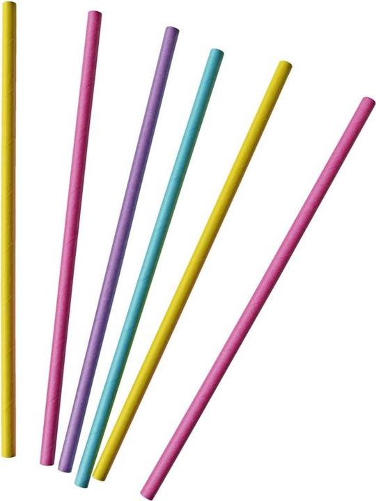 Immagine prodotto Riethmüller 30 Cannucce per bere in carta neon assortite 19,7 cm (30 x)