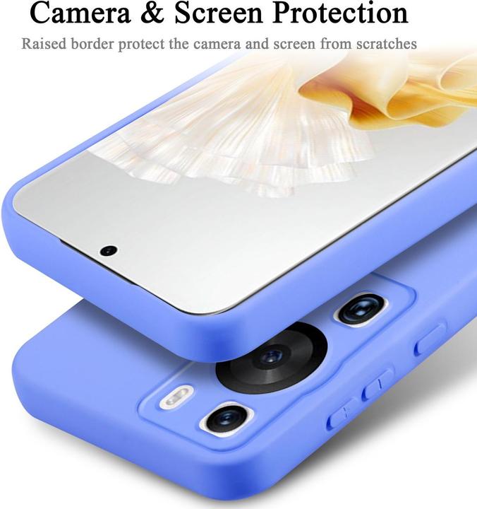 Image du produit Cadorabo Housse pour Huawei P60 Pro TPU avec protection liquide en silicone (Huawei P60 Pro)