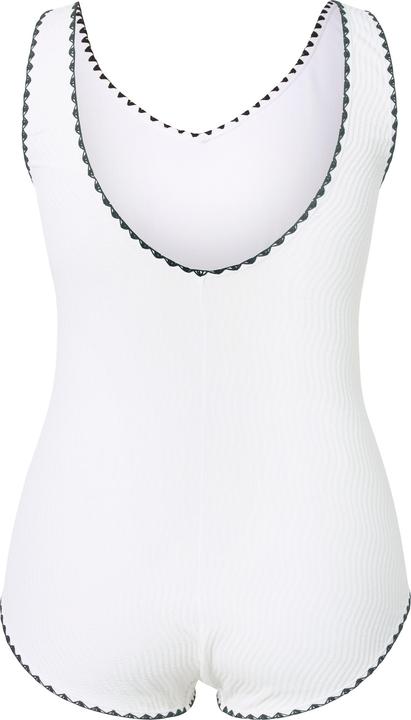 Image du produit Ulla Popken Maillot de bain sans bonnets souples, décolleté en V et matière texturée (54)