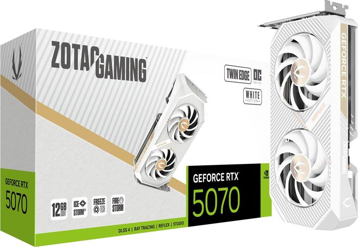 Produktbild Zotac RTX 5070 Twin Edge OC White 12GB GDDR7 HDMI 3xDP (12 GB)
