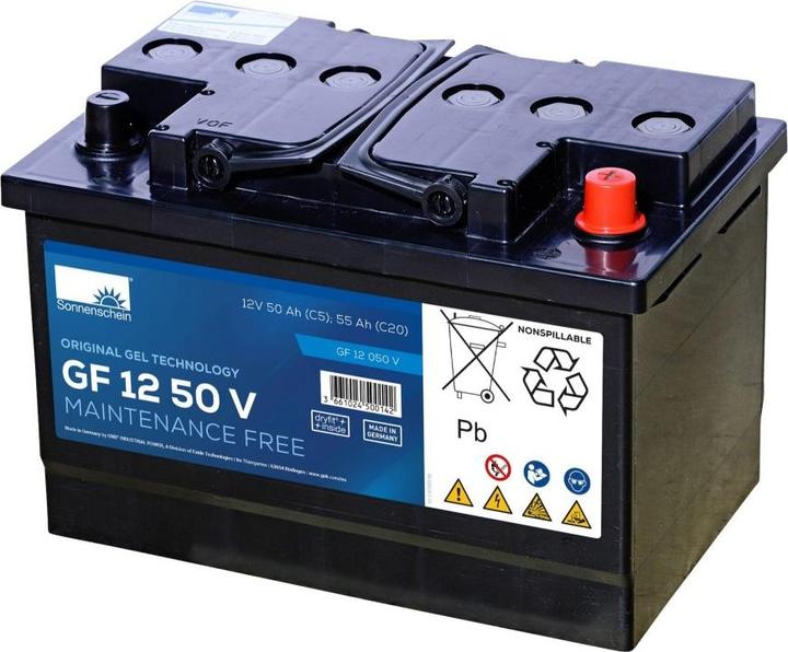 Sonnenschein GF 12 50 V GEL Batterie (12 V, 55 Ah)