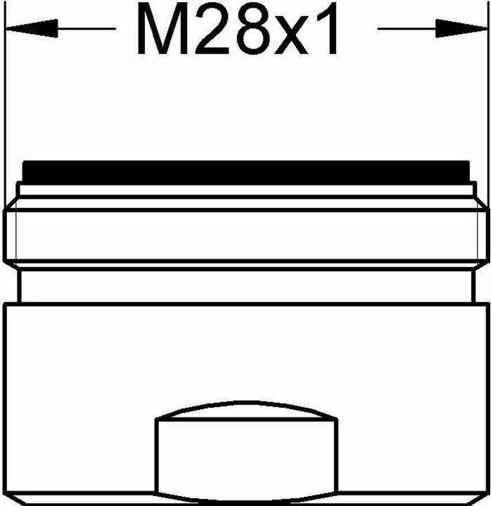 Actual product image Grohe Mousseur external thread chrome
