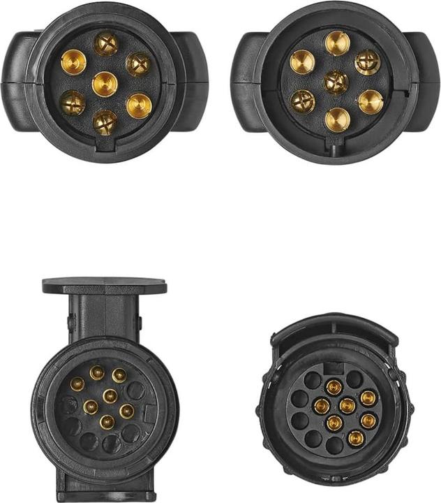 Actual product image ProPlus Plug tester 7-pole set with 2 adapters in blister pack