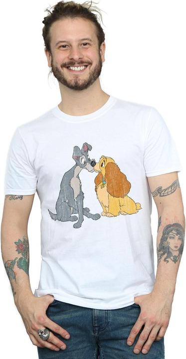 Image du produit Disney - T-shirt LADY AND THE TRAMP DISTRESSED KISS - Homme (M)