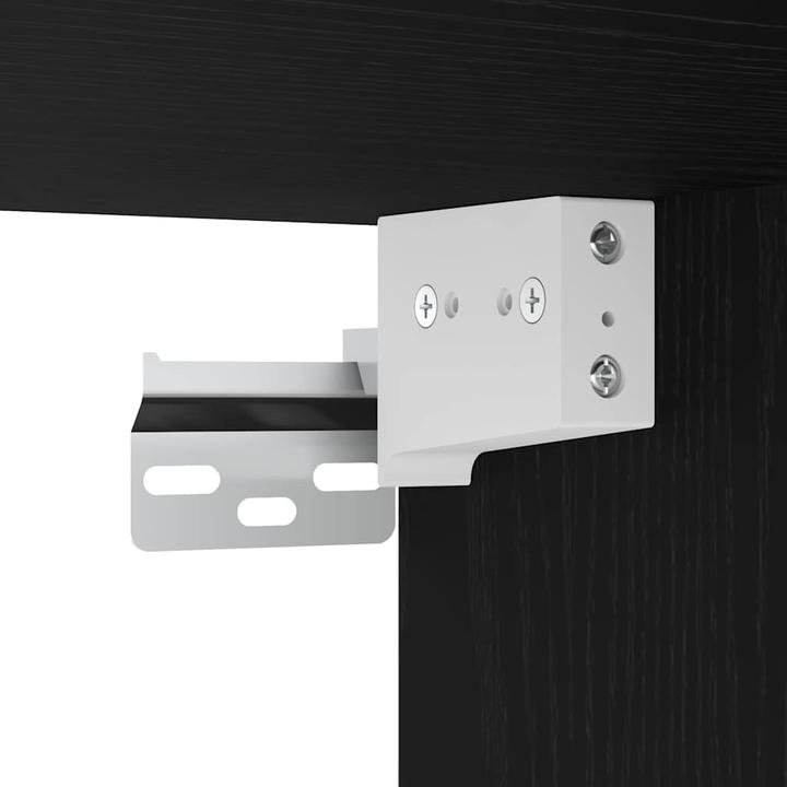 Produktbild VidaXL LED TV Schrank 2 Stück Schwarz Eiche 30x28,5x30 cm Holzwerkstoff