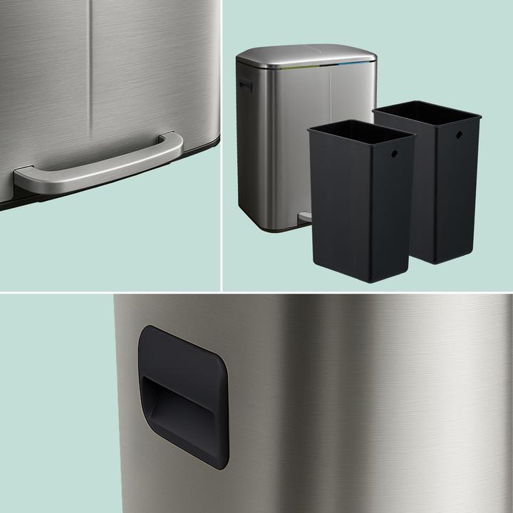 Produktbild Relaxdays Mülleimer 2 Fächer (40 l)