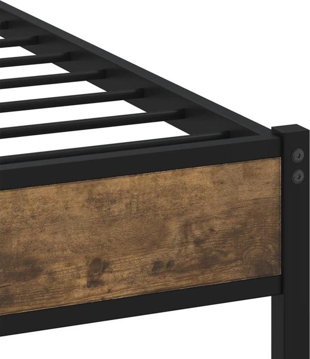 Produktbild VidaXL Metallbett Bett Lattenrost Doppelbett Bettgestell ohne Matratze 160x200cm (160 x 200 cm)