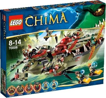 Produktbild LEGO Legends of Chima Craggers Croc Boot Zentrale (70006)