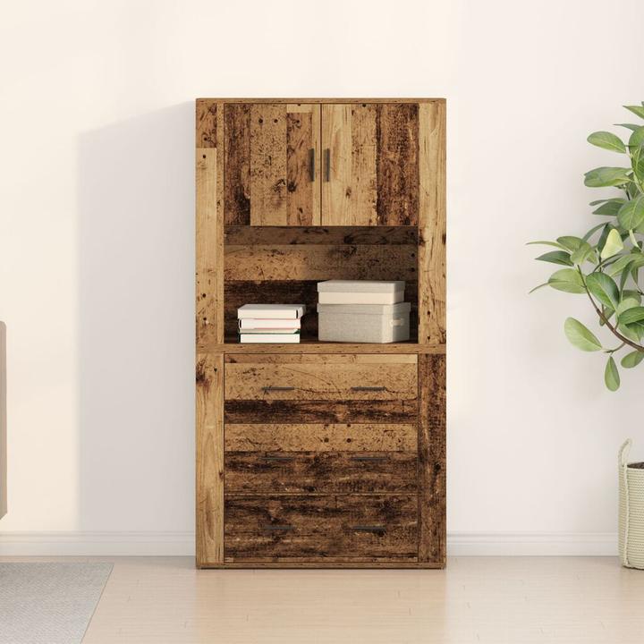 Actual product image vidaXL Highboard Aufbewahrung (33 x 33 x 150 cm)
