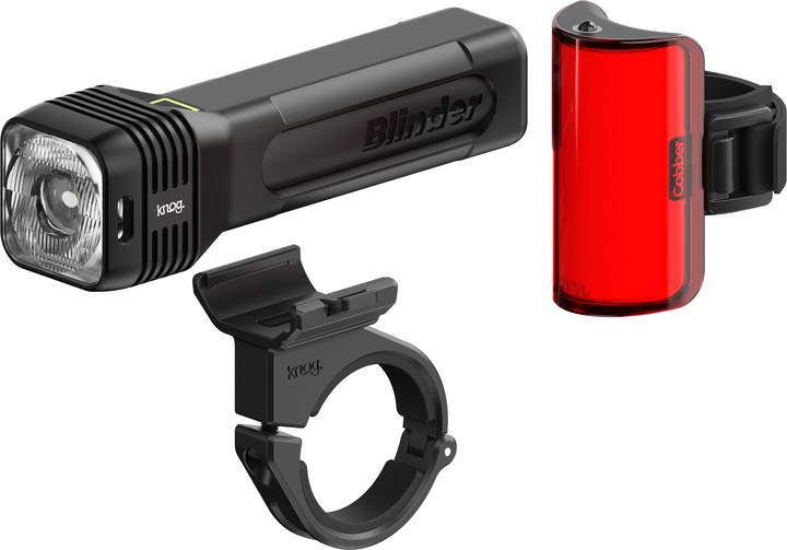 Actual product image knog. Blinder 80/120 Bike Light, StVZO, THEKENDISPLAY/SLATWALL/DISPLAY, (VE/9), black