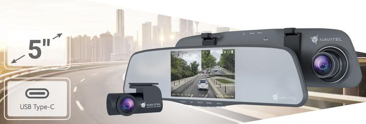 Produktbild Navitel MR255NV smart rearview mirror equipped with a DVR (Eingebaute Anzeige, Eingebautes Display, FHD+)