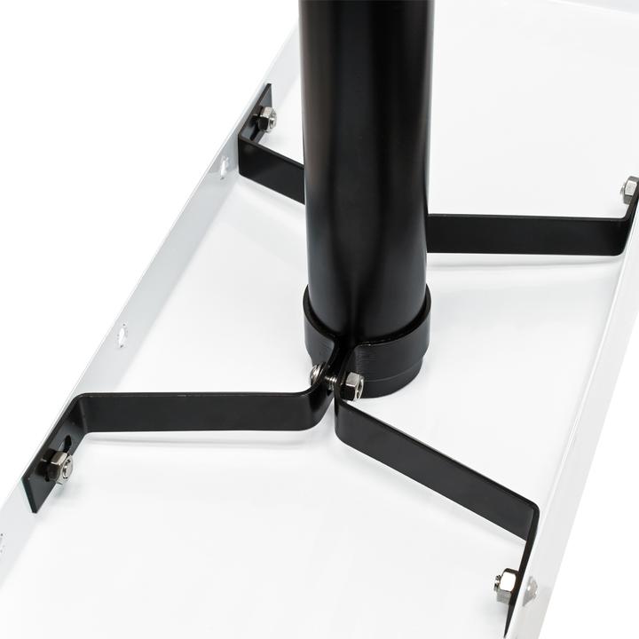 Actual product image Wiltec US Mailbox of Galvanised Steel with Stand in Silver-Grey Colour as Letterbox also for Newspapers