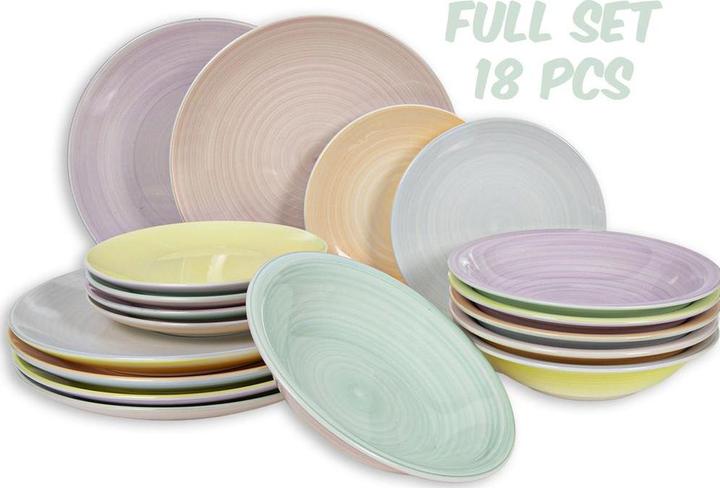 Actual product image Tavola Tableware set pastel 18 pieces (18 pcs.)