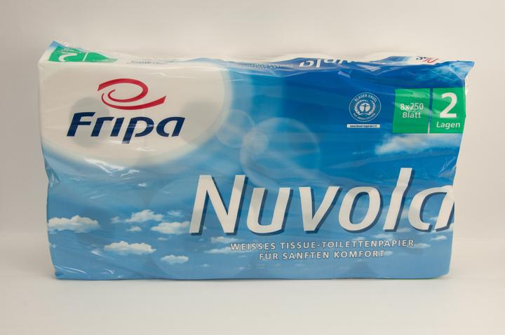 Actual product image Fripa Toilet paper Nuvola Comfort bright white Finish: 2-ply Sheet/roo.: 250 (8 pcs.)
