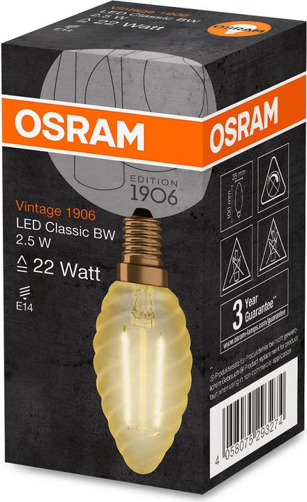 Immagine prodotto Osram Annata 1906 (E14, 2.50 W, 220 lm, 1 x, F)