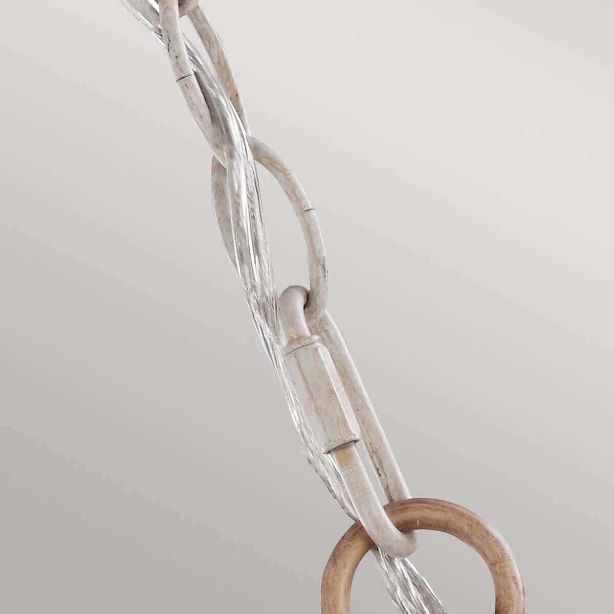 Thumbnail - Elstead Lighting, Kronleuchter, Hartsville Kronleuchter E14 3-fach Chalk Washed, Beachwood (41.90 cm)