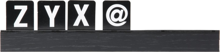 Produktbild Securit Buchstabenleiste schwarz (1.5 x 35.5 x 30 cm)