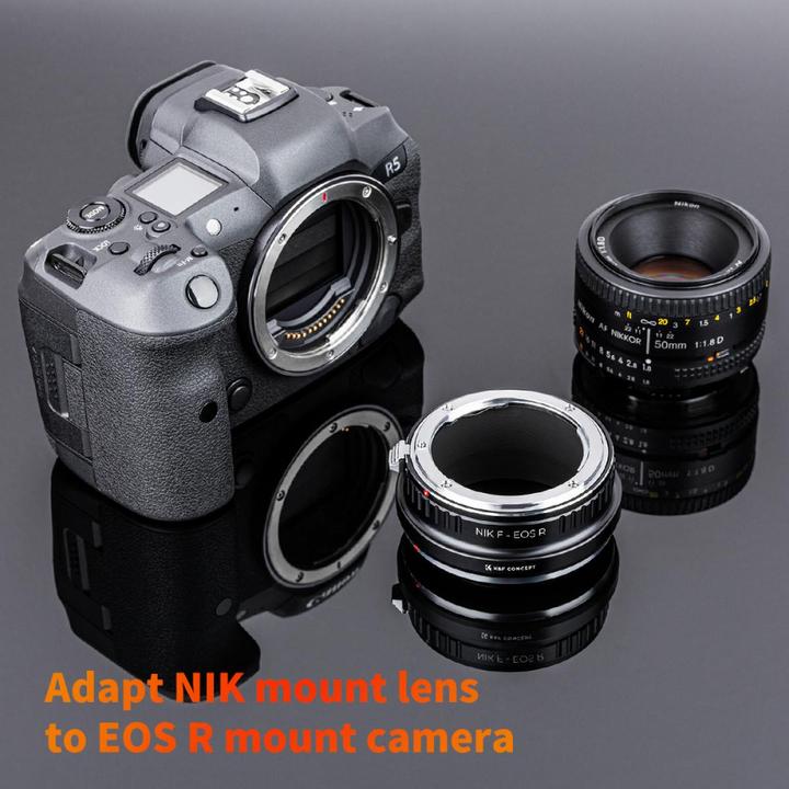 Produktbild K&F Concept High Precision Lens Adapter Mount, NIK-EOS R