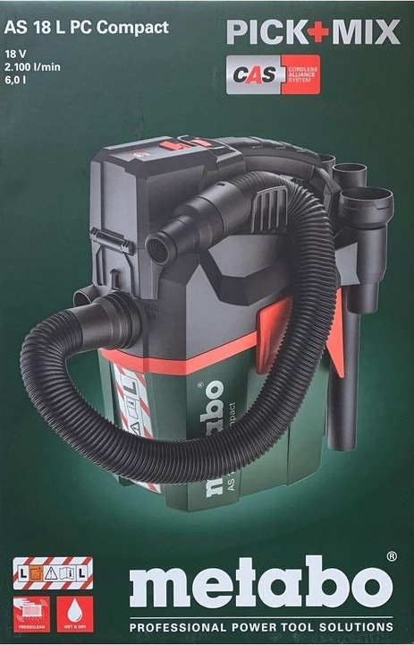 Immagine prodotto Metabo AS 18 L PC Compact (Aspirapolvere a umido e a secco)