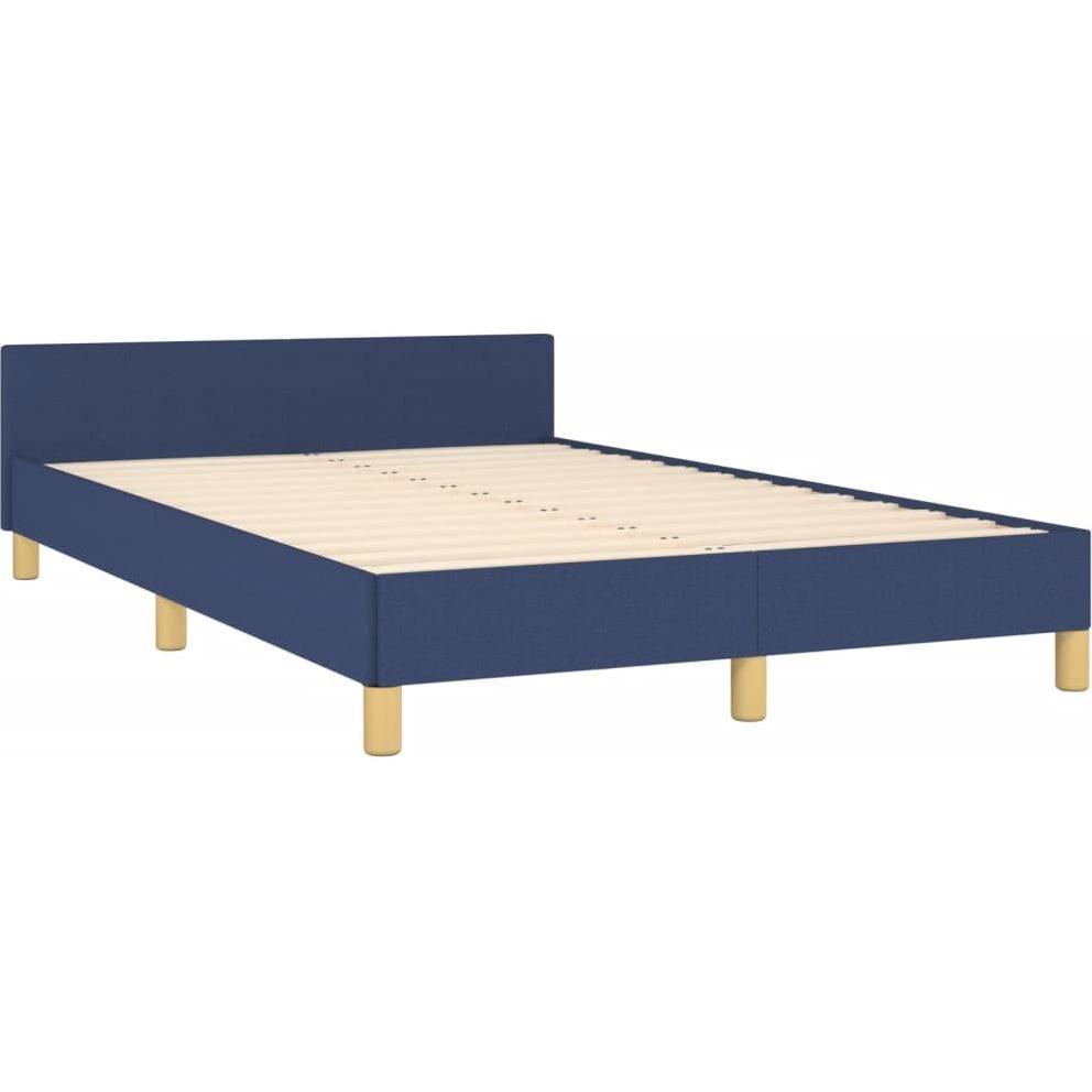 VidaXL, Bett, Bettgestell mit Kopfteil Stoff (120 x 190 cm)