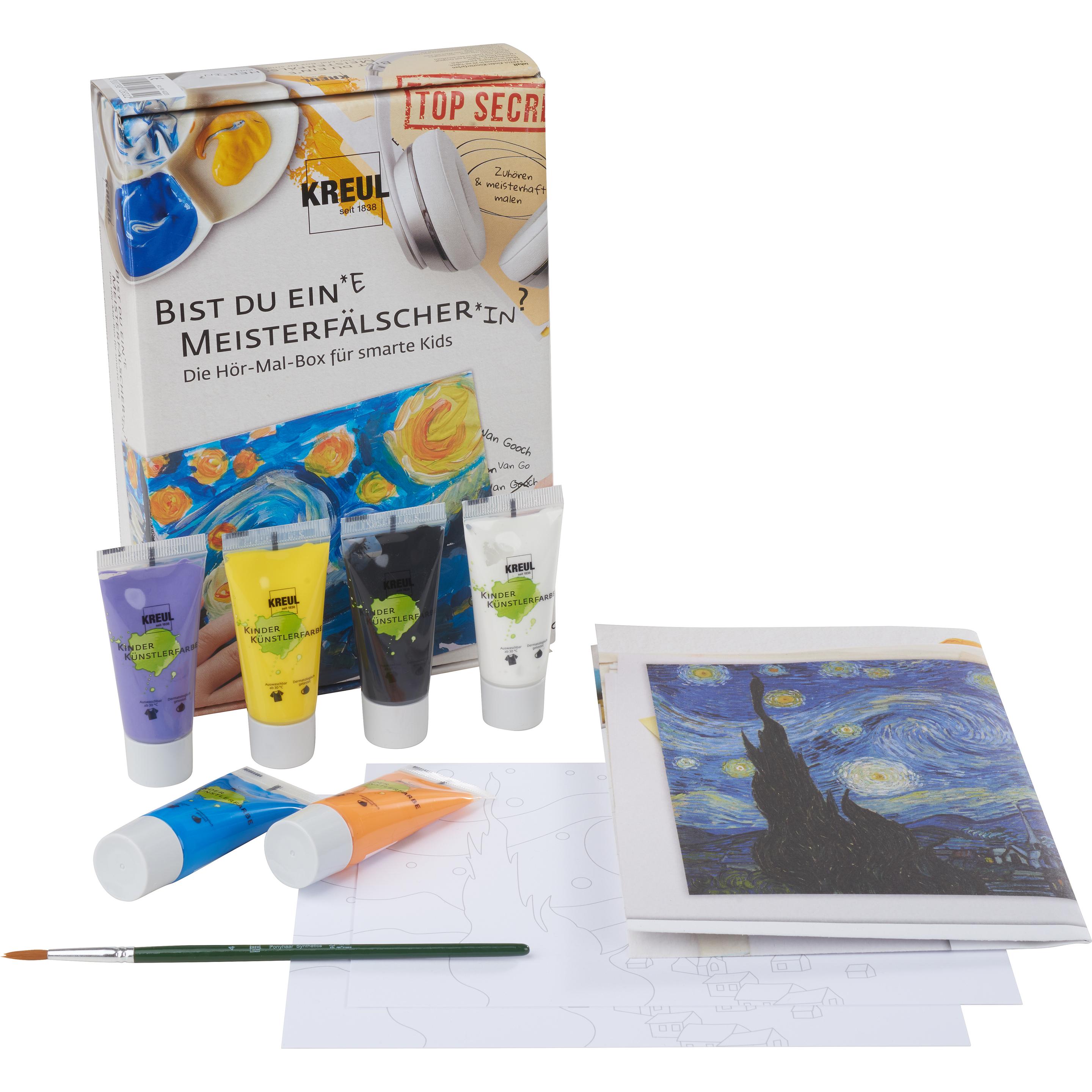 Kreul, Künstlerfarbe + Bastelfarbe, Kreativ-Set "Meisterf„lscher Box Sternennacht" (Mehrfarbig)