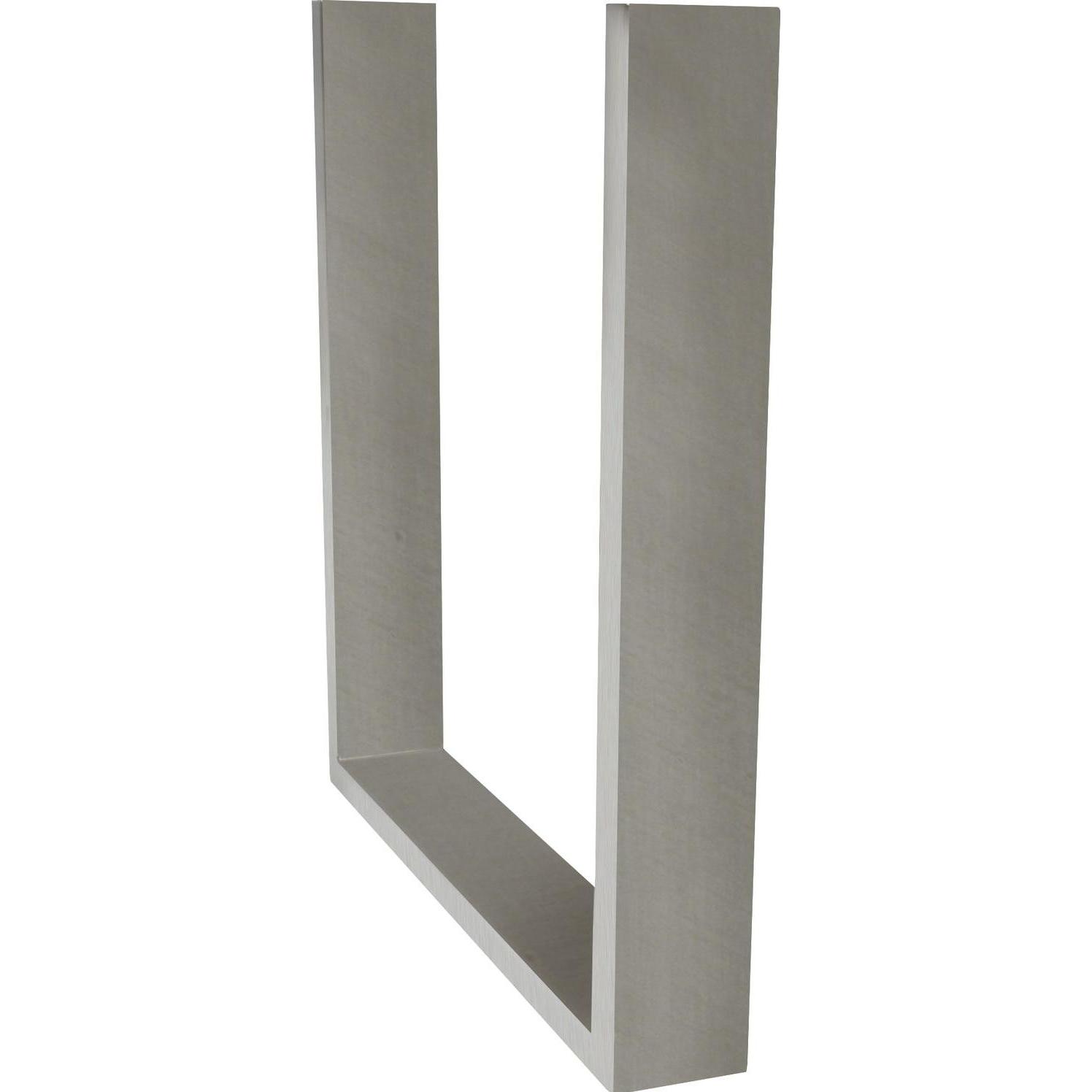 Simausrom, Tischbeine + Tischgestell, Bankkufe Bankgestell 430x403,5mm Bankbeine Edelstahl gebürstet