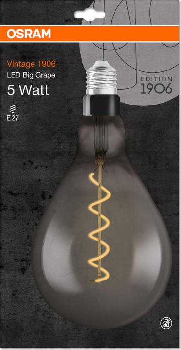 Actual product image Osram Vintage 1906 (E27, 5 W, 110 lm, 1 x, G)